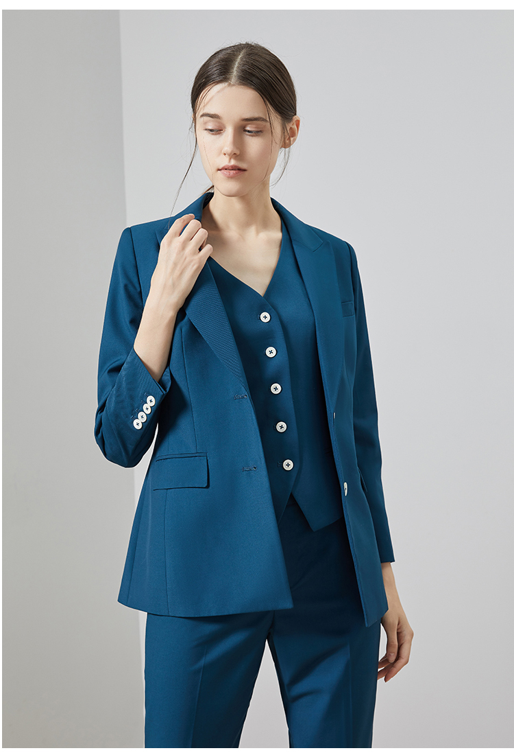 高端职业套装女总裁商务小西服春秋时尚气质西装马甲三件套